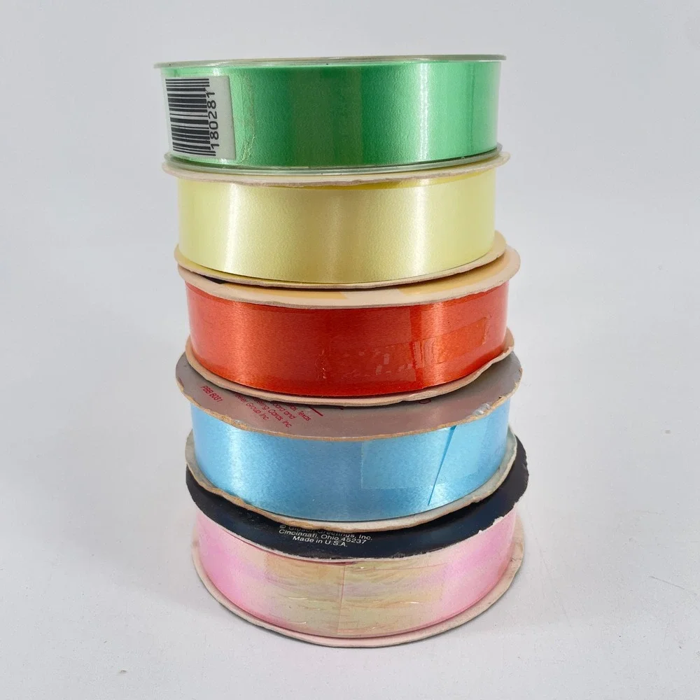 Vintage All Occasion Gift Wrap Ribbon Lot 1.6# Baby Floral Kids Comics Wedding